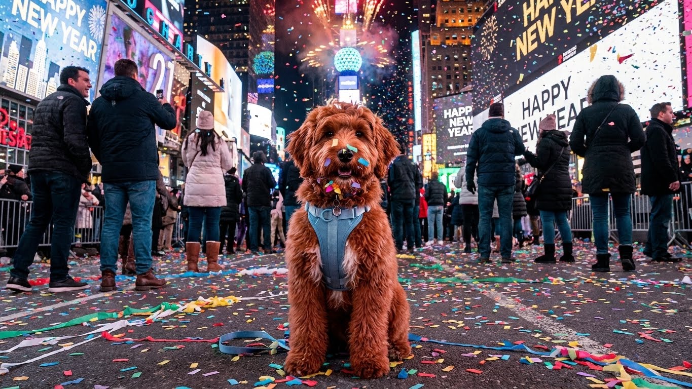 Oreo covered in confetti at Times Square